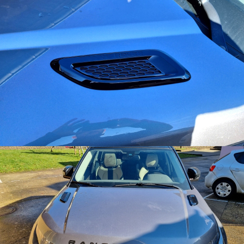 2vnt automobilio išorinis gaubtas oro išleidimo angos sparno apdaila, skirta Land Rover Discovery Sport LR4, skirta Range Rover Evoque Vogue automobilių priedams