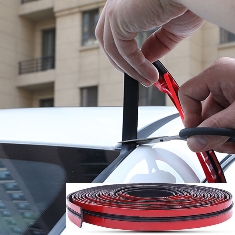 Benzi de etanșare din cauciuc auto Autocolant de protecție pentru etanșare pentru marginea ferestrei Parbriz Bandă de etanșare din cauciuc Accesorii pentru izolare fonică