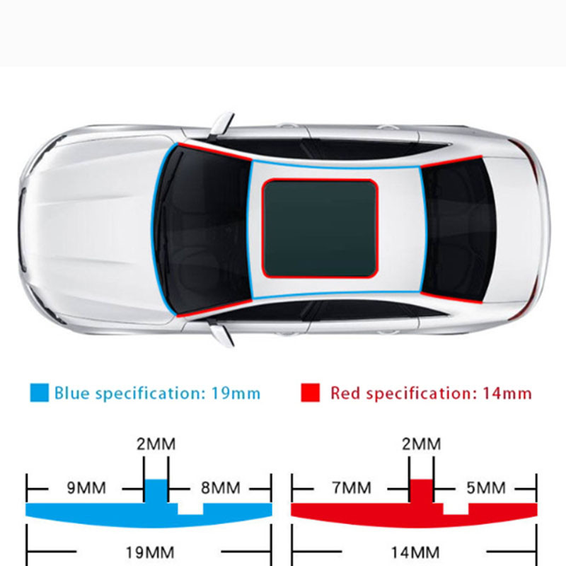 Benzi de etanșare din cauciuc auto Autocolant de protecție pentru etanșare pentru marginea ferestrei Parbriz Bandă de etanșare din cauciuc Accesorii pentru izolare fonică