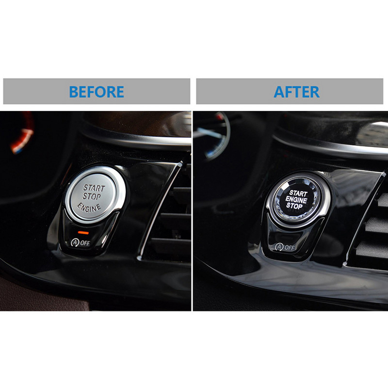 Crystal Styling Car Pornire Oprire Motor Buton Comutator Trim pentru BMW E81 E87 E60 E90 E92 E70 F25 F26 G30 F20 F22 F30 F10 F32