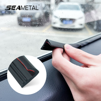 SEAMETAL Rubber Car Window Seal Strip V Shape Auto Side Window Lift Filler Sealing Strips Car Sealant Protector Strip Soundproof