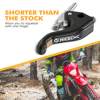 NICECNC BrakTec Shorty Brake Lever For Husqvarna TF FE 125 250 300 350 400 450 500 501 2022-2023 Gas Gas EC 250 250F 300 350F