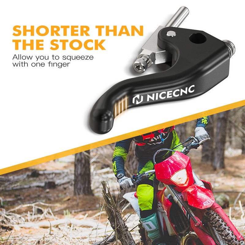 NICECNC BrakTec Shorty stabdžių svirtis, skirta Husqvarna TF FE 125 250 300 350 400 450 500 501 2022-2023 Dujinės dujos EC 250 250F 300 350F