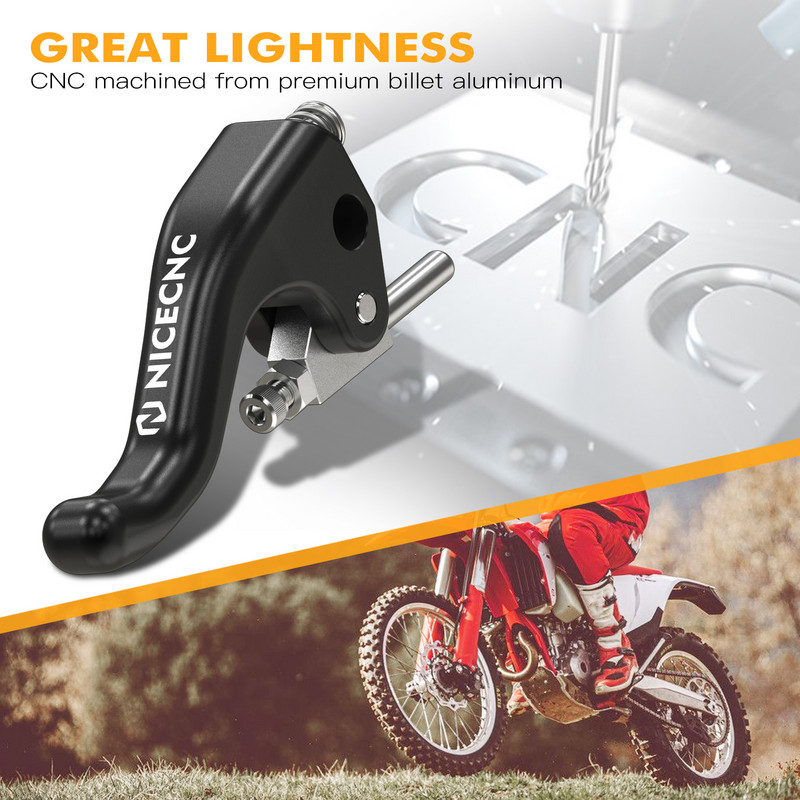 NICECNC BrakTec Shorty stabdžių svirtis, skirta Husqvarna TF FE 125 250 300 350 400 450 500 501 2022-2023 Dujinės dujos EC 250 250F 300 350F