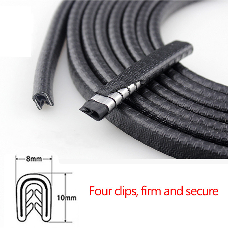 10 m automobilio durelių sandariklis krašto apsauga automatinė sandarinimo juosta juostelės apsauginės apdailos Automobilių durų bagažinės lipdukai dekoratyvinis sandariklis automobiliams