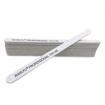 10 buc/lot 100/180 Pile de unghii profesionale pentru unghii cu gel Hârtie abrazivă gri Smirghel din lemn cu două fețe Pile pentru unghii Instrumente de manichiură