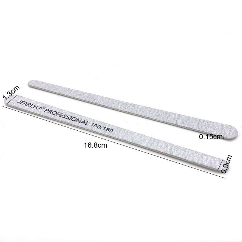 10 buc/lot 100/180 Pile de unghii profesionale pentru unghii cu gel Hârtie abrazivă gri Smirghel din lemn cu două fețe Pile pentru unghii Instrumente de manichiură