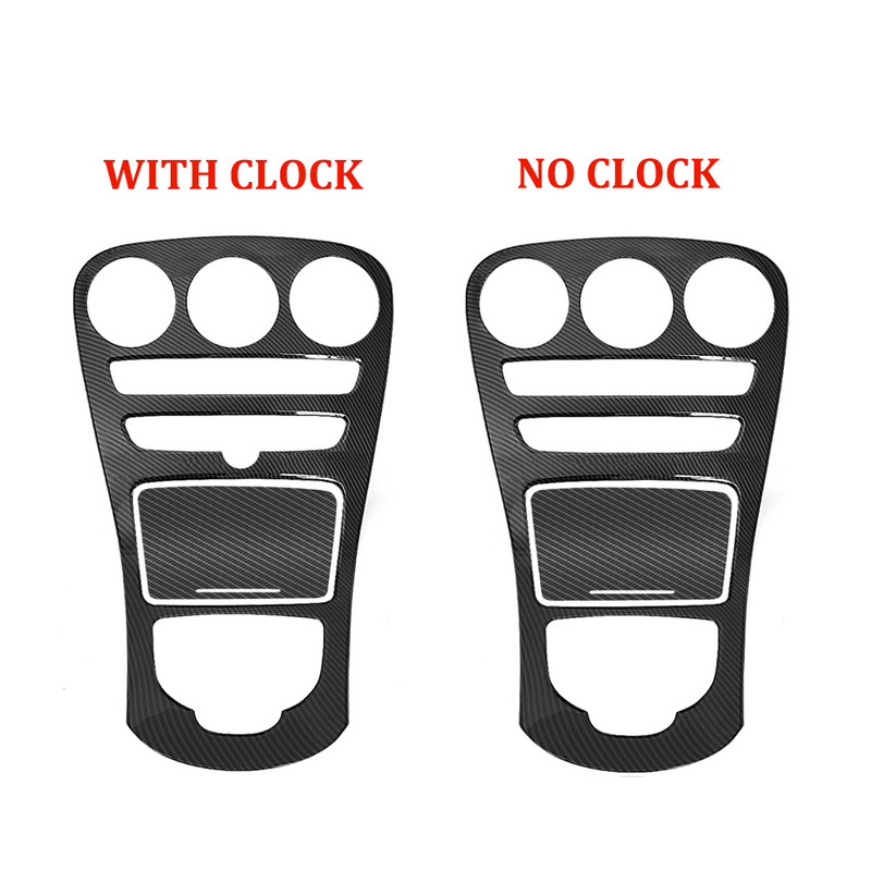 Automobilio centrinės konsolės skydelio apdailos dangtelio apdaila, skirta Mercedes Benz C-Class W205 C180L C200 C300 GLC X253 2015-18 anglies pluošto ABS