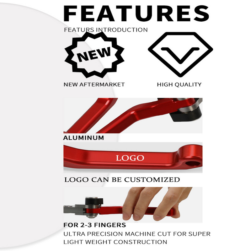 Dirt Bike KFX 450R Manete de ambreiaj frana Motorcross pentru KAWASAKI KFX450R 2006 2007 2008 2009 2010 2011 2012 2013 2014 KFX 450 R