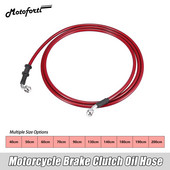 Motoforti universaalne 40 cm mootorratta piduri siduri õlivoolik toru punane hüdrauliline tugevdatud roostevabast terasest punutud voolik