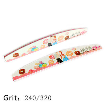 6 buc/lot pile de unghii 80/100/120/180/240 pile tampon de șlefuit pentru unghii Ziua Îndrăgostiților Dsign lac de unghii Instrumente profesionale pentru frumusețe