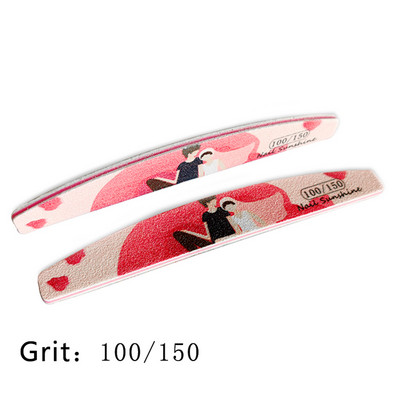 6 buc/lot pile de unghii 80/100/120/180/240 pile tampon de șlefuit pentru unghii Ziua Îndrăgostiților Dsign lac de unghii Instrumente profesionale pentru frumusețe