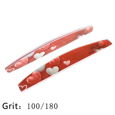 6 buc/lot pile de unghii 80/100/120/180/240 pile tampon de șlefuit pentru unghii Ziua Îndrăgostiților Dsign lac de unghii Instrumente profesionale pentru frumusețe
