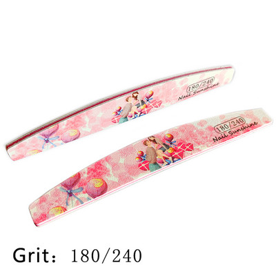 6 buc/lot pile de unghii 80/100/120/180/240 pile tampon de șlefuit pentru unghii Ziua Îndrăgostiților Dsign lac de unghii Instrumente profesionale pentru frumusețe