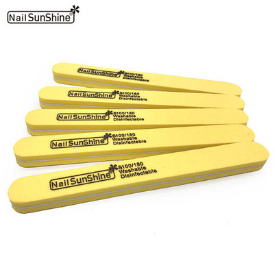 10 buc/lot Pile profesionale pentru unghii 100/180 Set de instrumente pentru șlefuire pentru șlefuire pentru manichiură pentru șlefuire pentru unghii, pentru îndepărtarea tamponului de polonez, placă de șmirghel.