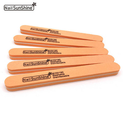 10 buc/lot Pile profesionale pentru unghii 100/180 Set de instrumente pentru șlefuire pentru șlefuire pentru manichiură pentru șlefuire pentru unghii, pentru îndepărtarea tamponului de polonez, placă de șmirghel.