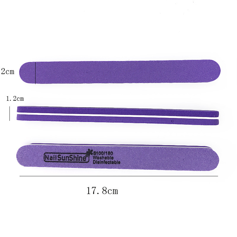 10 buc/lot Pile profesionale pentru unghii 100/180 Set de instrumente pentru șlefuire pentru șlefuire pentru manichiură pentru șlefuire pentru unghii, pentru îndepărtarea tamponului de polonez, placă de șmirghel.