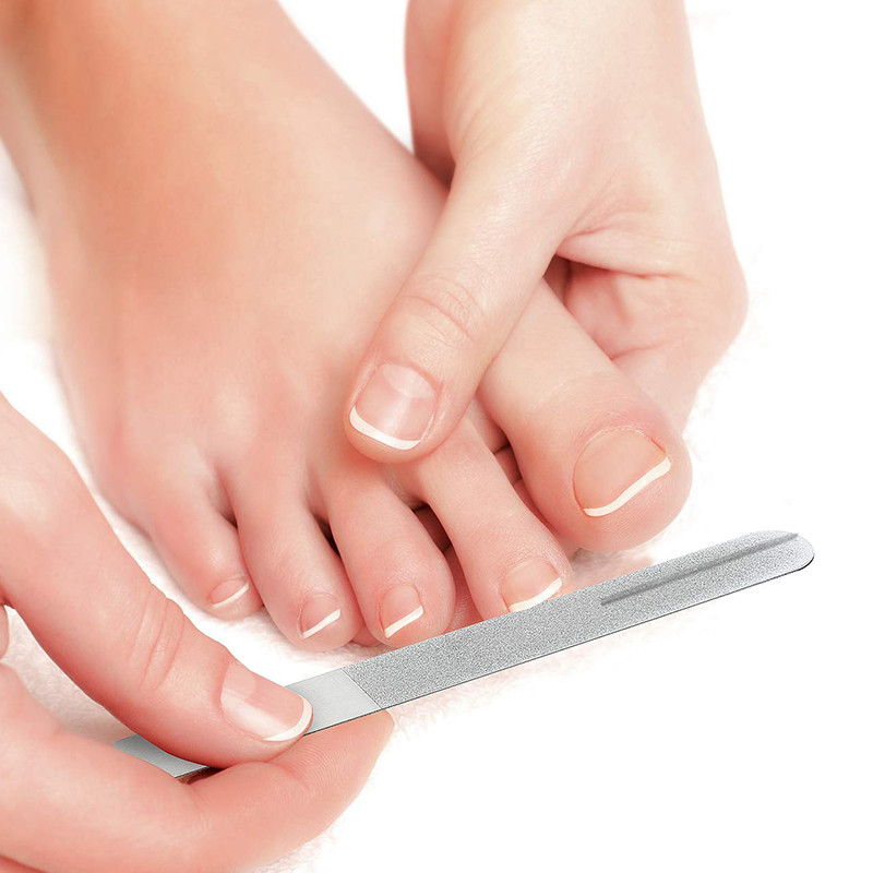 1vnt nerūdijančio plieno nagų dildės Buferis šlifavimas poliravimas kojų nagų šlifavimo blokai šlifuoti smėlis nagų dailė pedikiūras manikiūras metalas