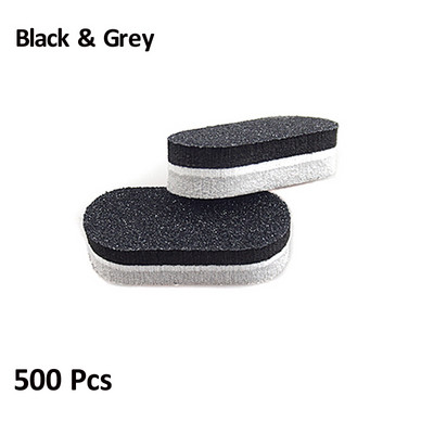 500 buc/lot, consumabile en-gros pentru unghii, mini pile de burete pentru unghii, bloc tampon pentru lustruire dublă laterală, set de instrumente pentru lac de unghii.