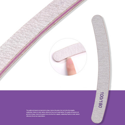 Pile de unghii 1 buc. Pile de slefuire durabile pentru slefuire Pila de slefuit Pila pentru unghii Pila din lemn pentru manichiura pentru unghii Hârtie abrazivă profesională