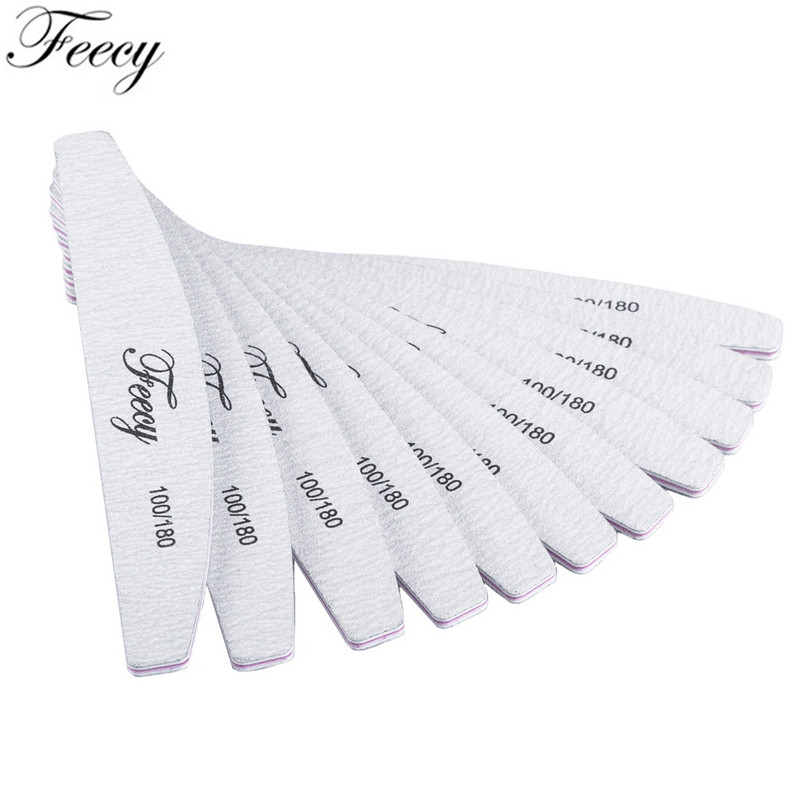 Pile de unghii 5/10 buc/lot 100/180 Pile de slefuire durabile pentru șlefuire Pilă de șlefuit Pilă pentru unghii Pile de unghii din lemn pentru manichiură Hârtie abrazivă