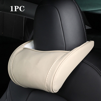 Pernă pentru gât Pernă pentru tetiera pentru Tesla Model 3 YXS din piele cu memorie Pernă pentru gât și talie pentru scaunul automat Suport pentru cap Model3