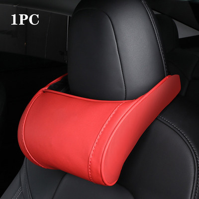 Pernă pentru gât Pernă pentru tetiera pentru Tesla Model 3 YXS din piele cu memorie Pernă pentru gât și talie pentru scaunul automat Suport pentru cap Model3