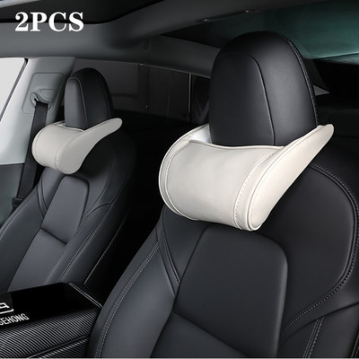 Pernă pentru gât Pernă pentru tetiera pentru Tesla Model 3 YXS din piele cu memorie Pernă pentru gât și talie pentru scaunul automat Suport pentru cap Model3