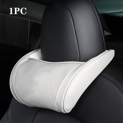 Pernă pentru gât Pernă pentru tetiera pentru Tesla Model 3 YXS din piele cu memorie Pernă pentru gât și talie pentru scaunul automat Suport pentru cap Model3