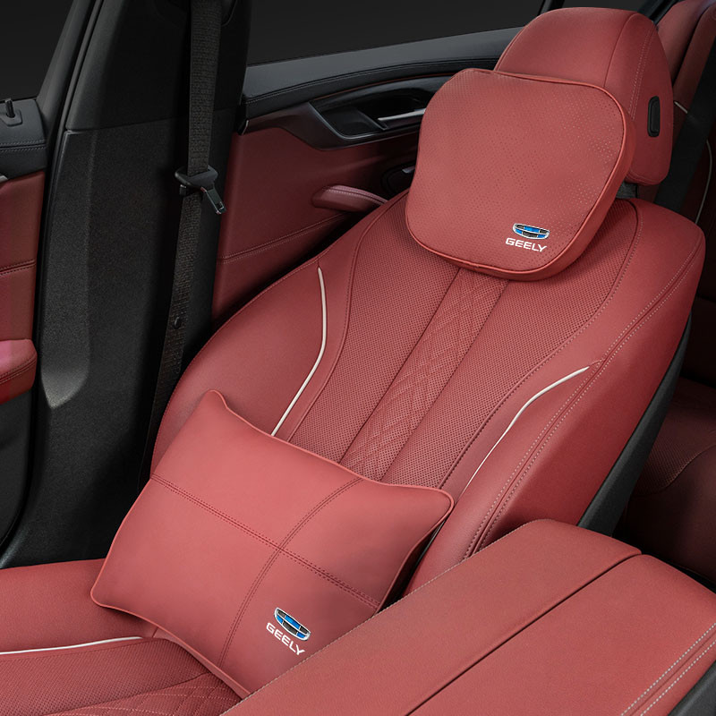 Scaun auto din piele pentru tetieră pernă pentru gât Suport Lombar pentru Geely Atlas SUV Boyue Borui Coolray Emgrand GE NL3 EX7 X7 EC7 GX7 GT