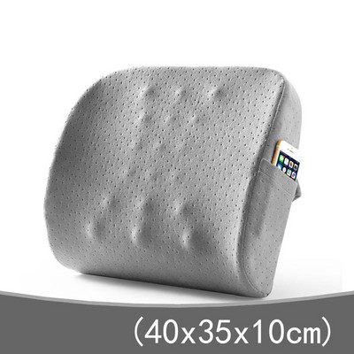 Pernă de călătorie din spumă cu memorie pentru spate pentru mașină, masaj ortopedic, covoraș pentru scaun, scaun de birou, pernă pentru spate, pernă pentru mașină