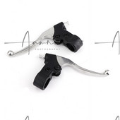 Pârghii de frână din aliaj, 22 mm, dreapta, duble, duble, mâner stâng, pentru 39cc 47cc 49cc Mini Moto Pocket Dirt Bike Accesorii