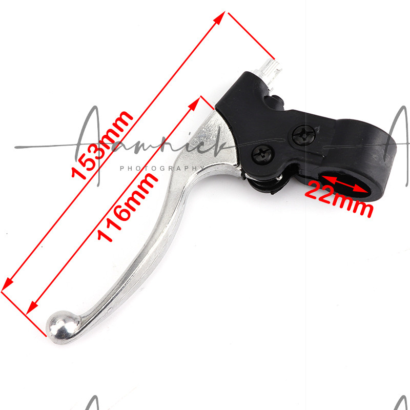 Pârghii de frână din aliaj, 22 mm, dreapta, duble, duble, mâner stâng, pentru 39cc 47cc 49cc Mini Moto Pocket Dirt Bike Accesorii