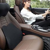 Accesorii pentru mașină Tetiera Lombară Auto Memory Bumbac Respirabil Suport automat pentru gât Pernă de scaun Moda Confortabilă Pernă de mașină