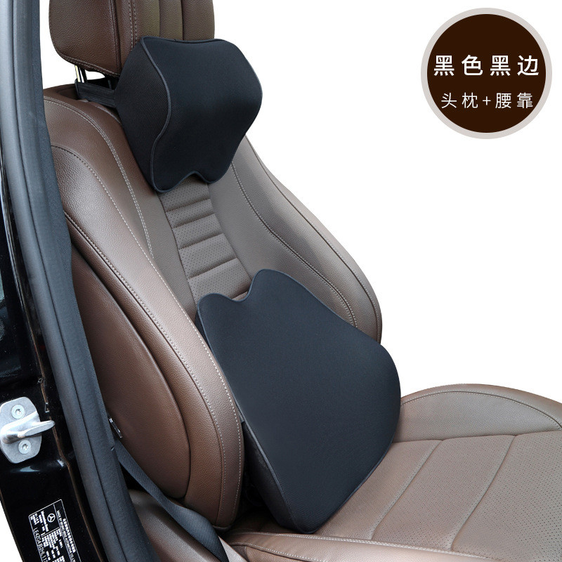Accesorii pentru mașină Tetiera Lombară Auto Memory Bumbac Respirabil Suport automat pentru gât Pernă de scaun Moda Confortabilă Pernă de mașină