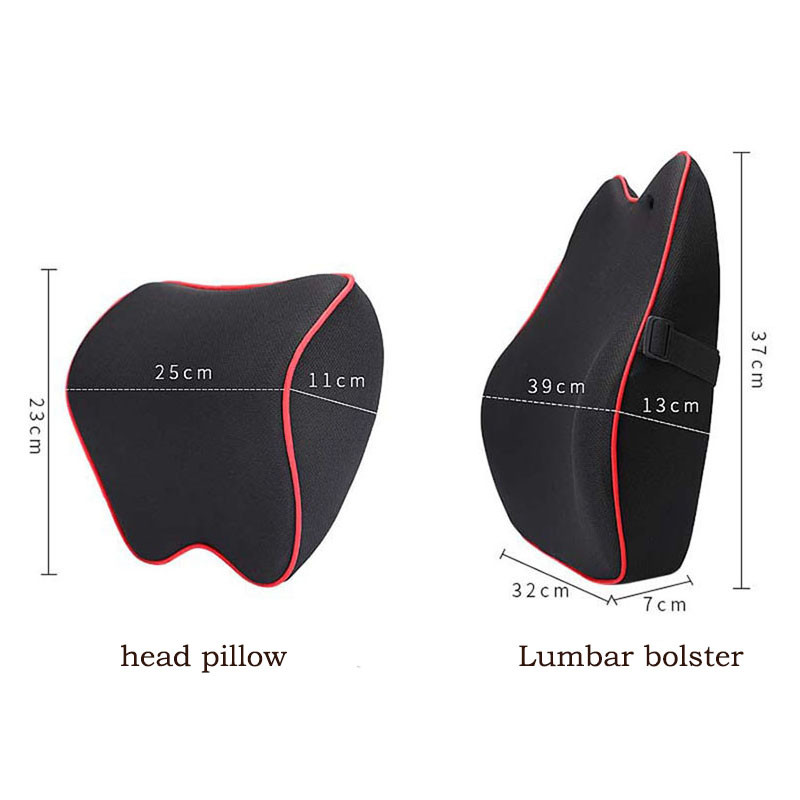 Accesorii pentru mașină Tetiera Lombară Auto Memory Bumbac Respirabil Suport automat pentru gât Pernă de scaun Moda Confortabilă Pernă de mașină