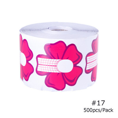 500/Set Formă de extensie a unghiilor Acrilic Sfaturi franceze Mucegai UV Gel Lac Nail Art Ghid Șablon Autocolant Instrumente Manichiură #941-2