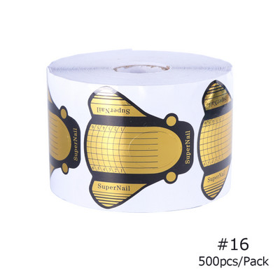 500/Set Formă de extensie a unghiilor Acrilic Sfaturi franceze Mucegai UV Gel Lac Nail Art Ghid Șablon Autocolant Instrumente Manichiură #941-2