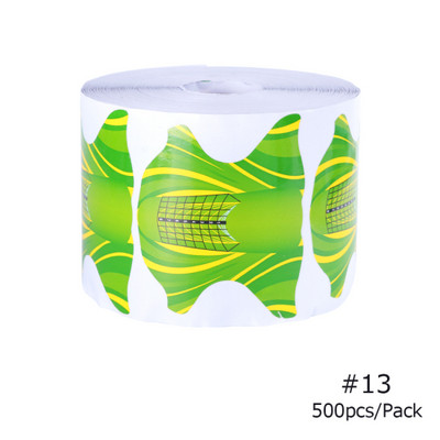 500/Set Formă de extensie a unghiilor Acrilic Sfaturi franceze Mucegai UV Gel Lac Nail Art Ghid Șablon Autocolant Instrumente Manichiură #941-2