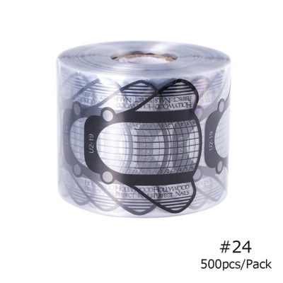 500/Set Formă de extensie a unghiilor Acrilic Sfaturi franceze Mucegai UV Gel Lac Nail Art Ghid Șablon Autocolant Instrumente Manichiură #941-2