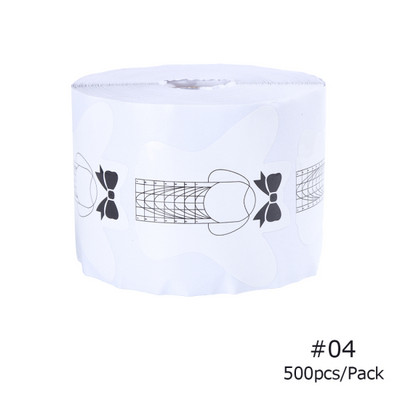 500/Set Formă de extensie a unghiilor Acrilic Sfaturi franceze Mucegai UV Gel Lac Nail Art Ghid Șablon Autocolant Instrumente Manichiură #941-2