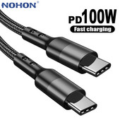 5A 100W C-típusú C-típusú kábel PD gyorstöltő töltőkábel adatkábel MacBook Xiaomi Samsung S22 USB C-USB C-kábel 2M