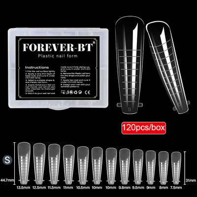 Forme superioare pentru prelungirea unghiilor Mucegai cu gel de construcție rapidă Sfaturi false franceze Forme duale Decorație acrilică Formă de matriță de artă DIY