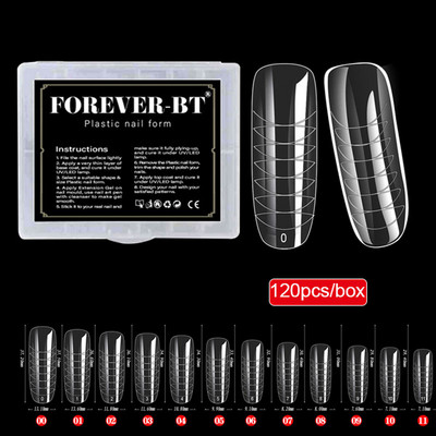 Forme superioare pentru prelungirea unghiilor Mucegai cu gel de construcție rapidă Sfaturi false franceze Forme duale Decorație acrilică Formă de matriță de artă DIY