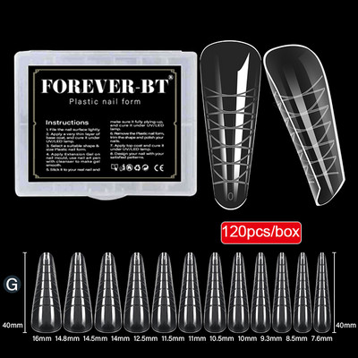 Forme superioare pentru prelungirea unghiilor Mucegai cu gel de construcție rapidă Sfaturi false franceze Forme duale Decorație acrilică Formă de matriță de artă DIY