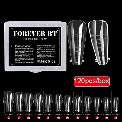 Forme superioare pentru prelungirea unghiilor Mucegai cu gel de construcție rapidă Sfaturi false franceze Forme duale Decorație acrilică Formă de matriță de artă DIY