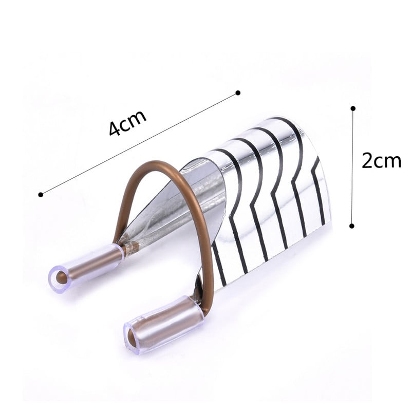 10kom višekratnih aluminijskih paleta za nadogradnju noktiju Tips Forms Nail Art Extension Naljepnica Graditelj obrazaca Vodič za šablone Alati za manikuru