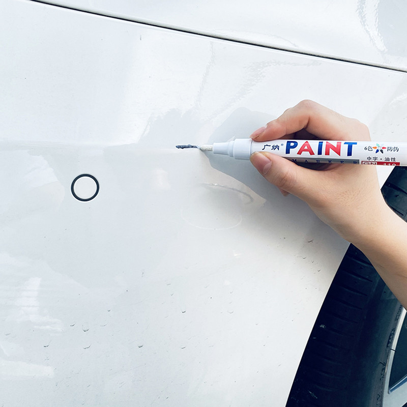 6 spalvų vandeniui atsparus guminis nuolatinis dažų žymeklis, automobilio padangų protektorius, ekologiškas padangų dažymas grafiti rašiklis, nuleidžiamas