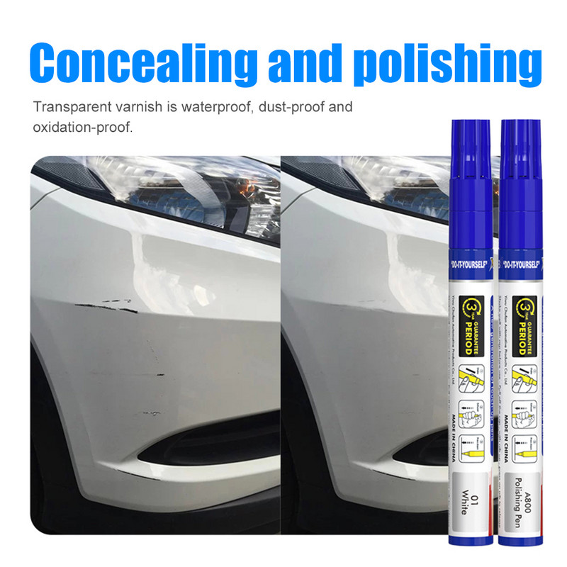 Automobilių įbrėžimų taisymo dažai įbrėžimų taisymo rašiklis Minkšta šepetėlio galvutė Pataisymo rašiklis įbrėžimų valiklis su laku Automobilių dažų priežiūros rinkinys