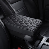 Automobilio centrinis porankis Pad Wave Siuvinėjimas PU Odinis Automobilio Porankis Kilimėlis Centrinė Konsolė Porankio Apsauginė Pagalvėlė Pakelkite Porankį